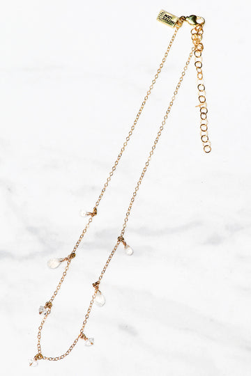 MOONDROPS SHORT NECKLACE- 14K GOLDFILL